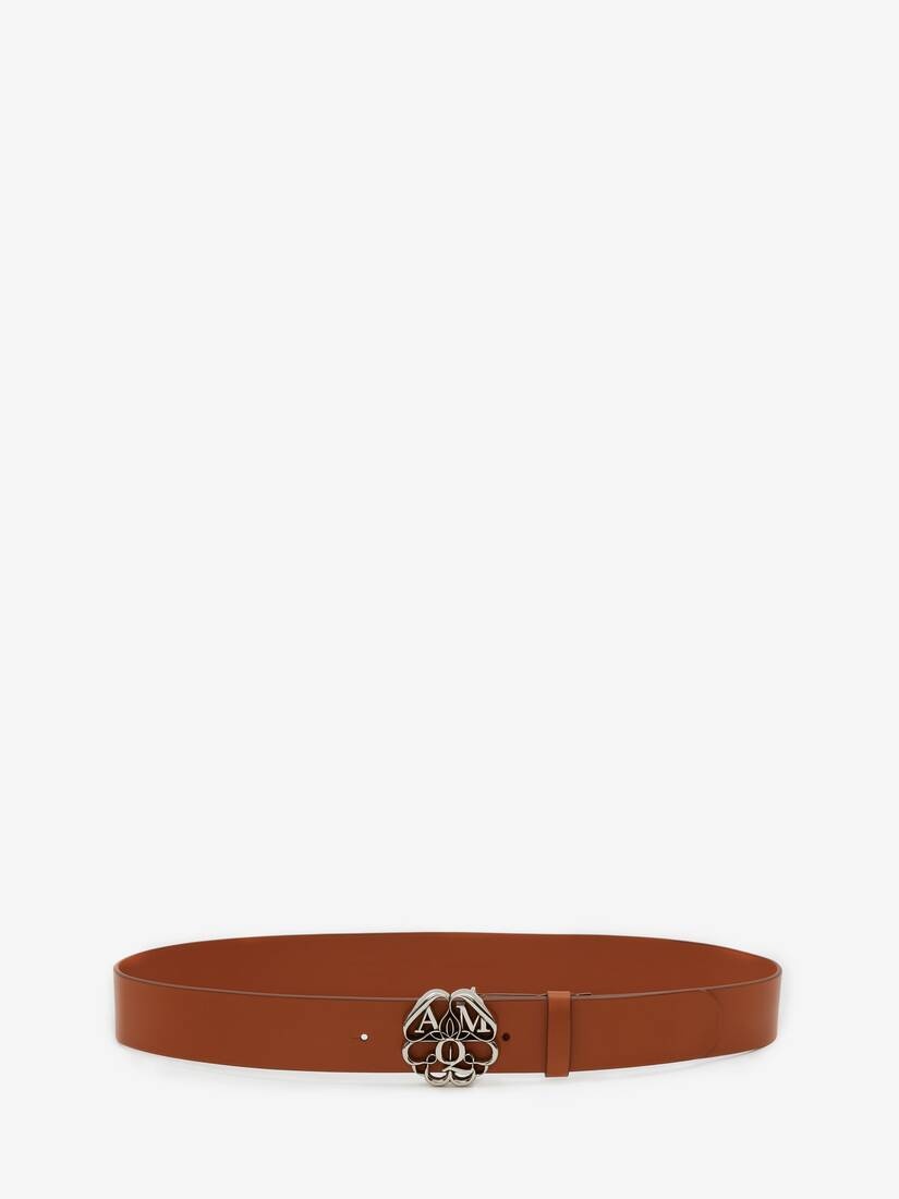 Seal Logo Belt in Tan - 1