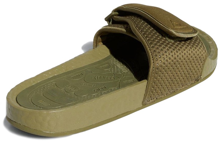 adidas x Pharrell Boost Slides 'Olive Cargo' FY6141 - 4