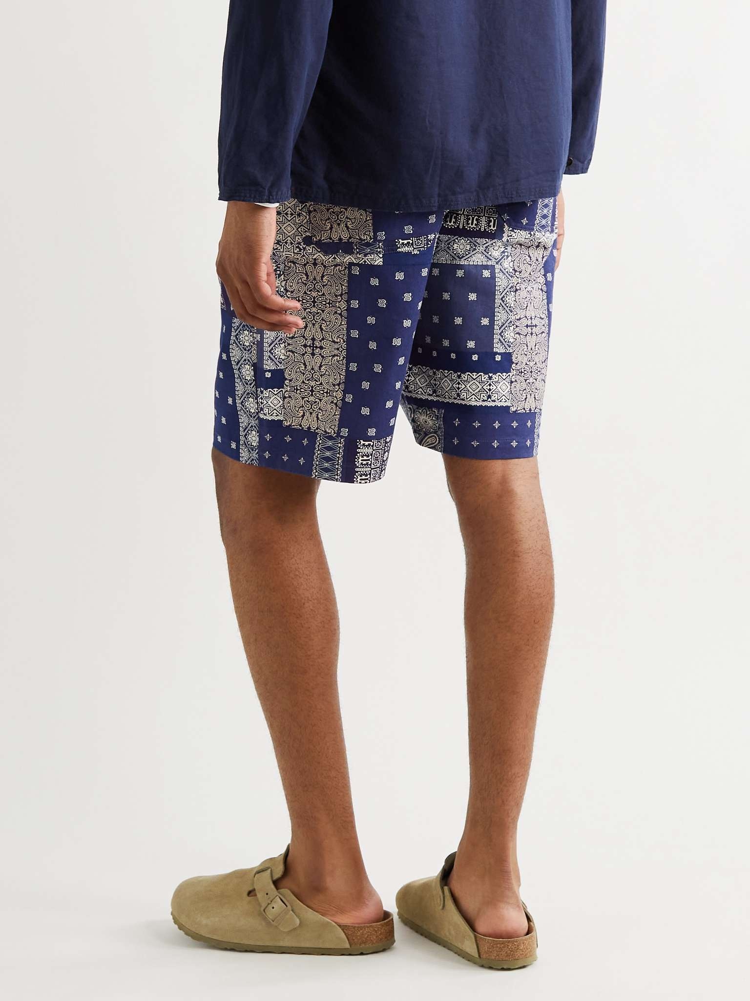 Patchwork Bandana-Print Cotton Shorts - 4