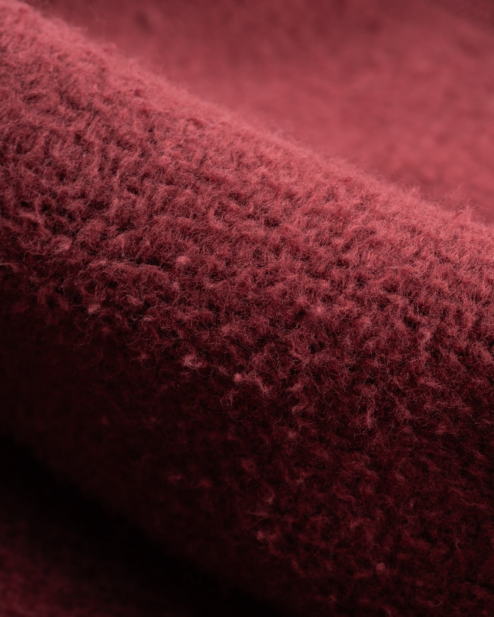 IHSW-49-BUR 14oz Ultra Heavyweight Loopwheel Cotton Hoodie - Burgundy - 7