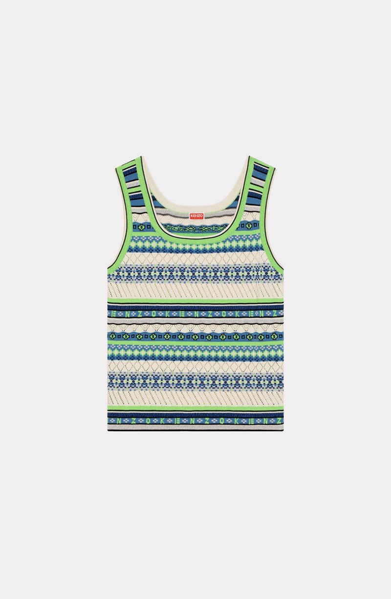 'Fair Isle' sleeveless jumper 1