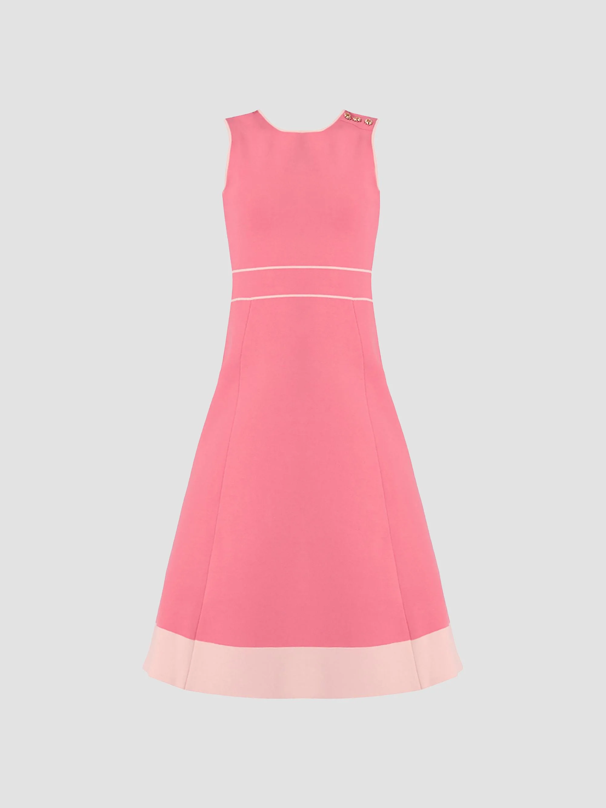 Women's Tiffany Button-Shoulder Midi Dress - Blush - 1