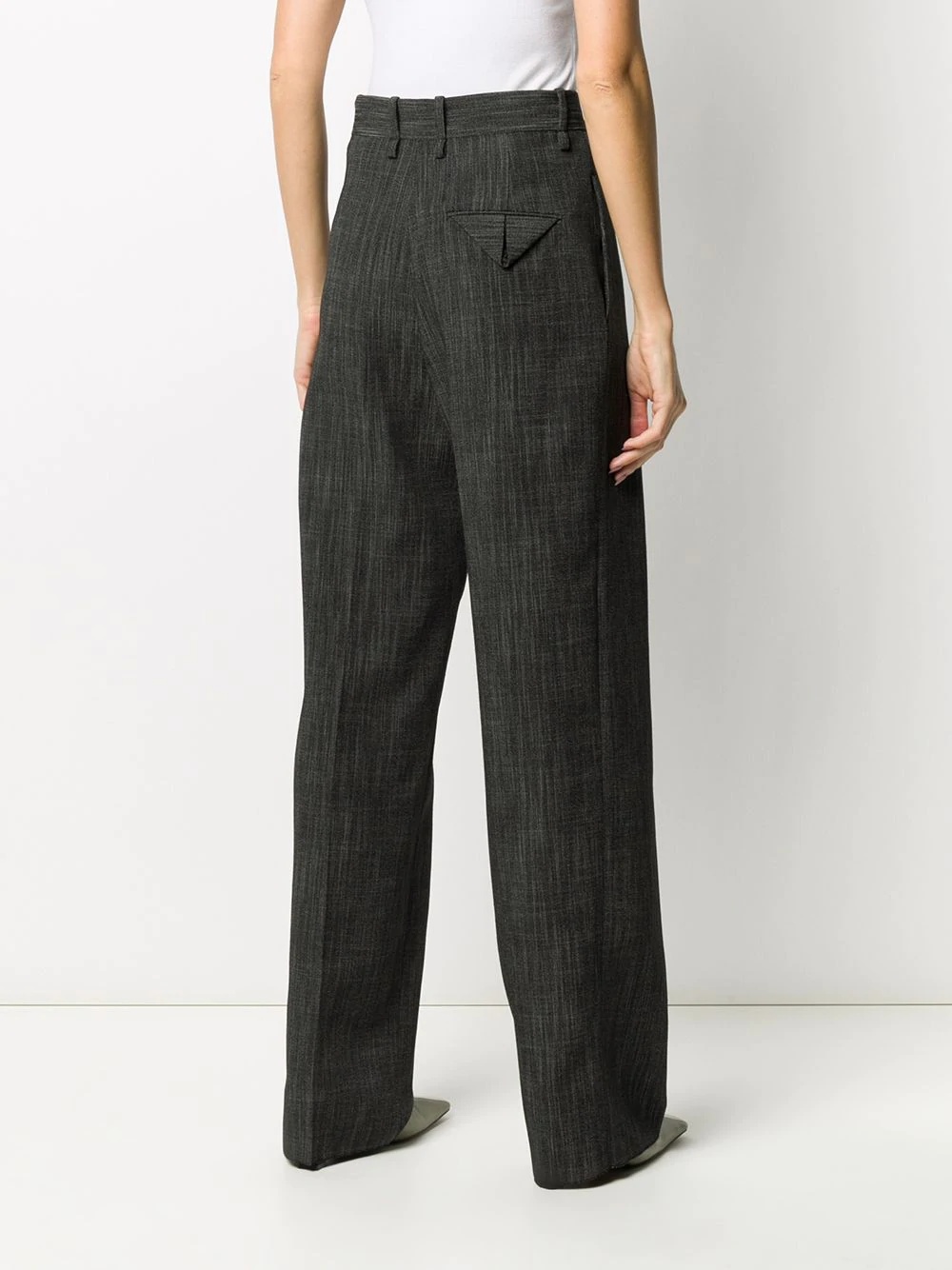 wide-leg patterned trousers - 4