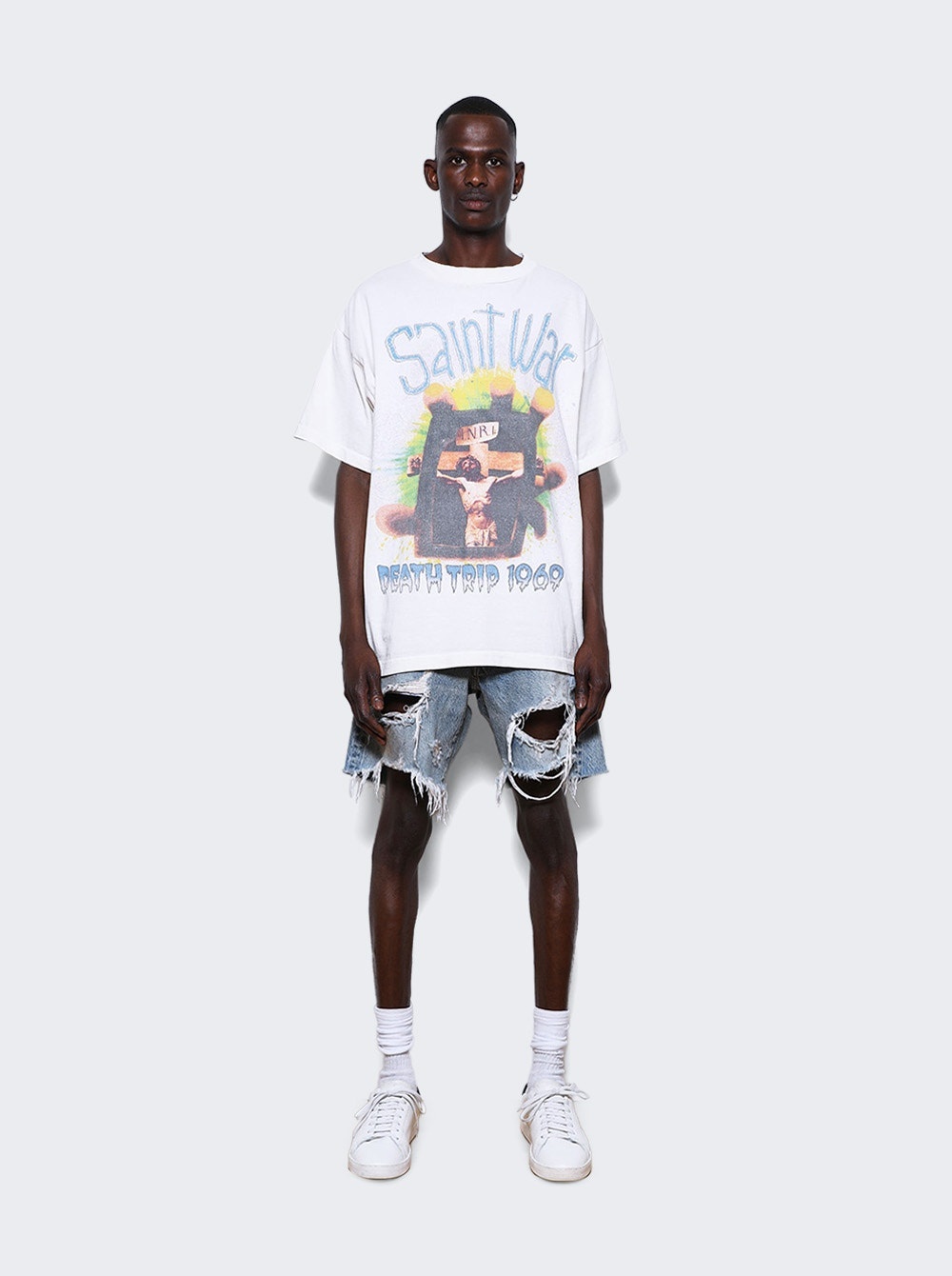 S N T War Graphic Tee White - 2