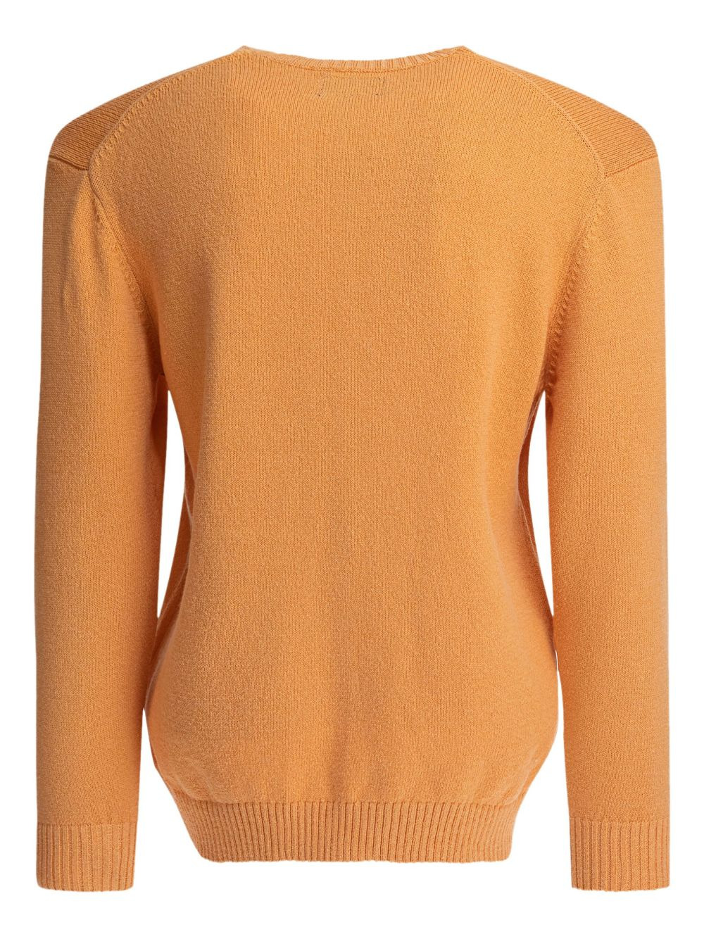 round-neck cotton sweater - 2