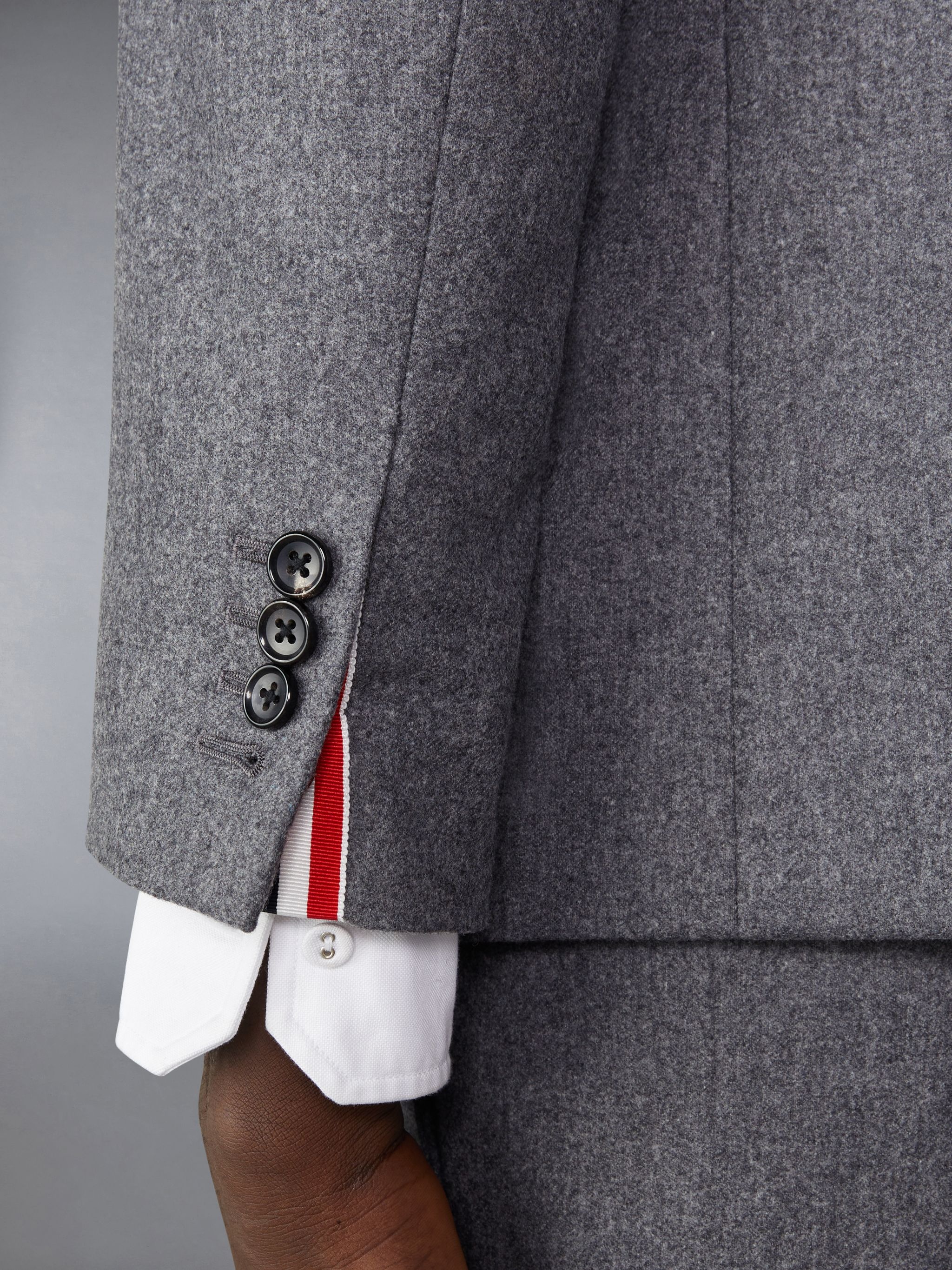 Flannel 4-Bar Unstructured Straight Fit Sport Coat - 5