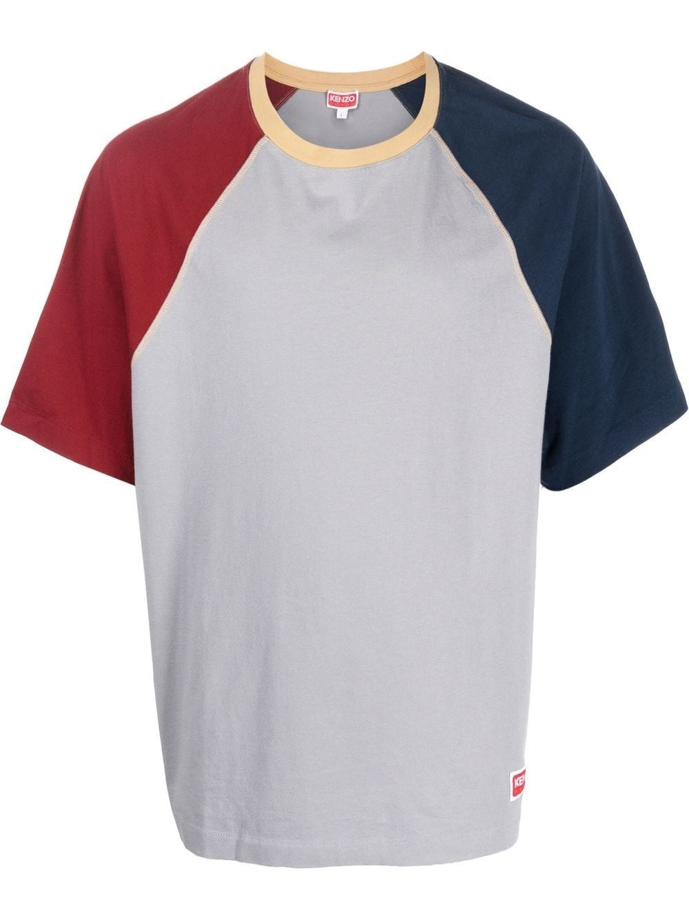 colour-block cotton T-shirt - 1