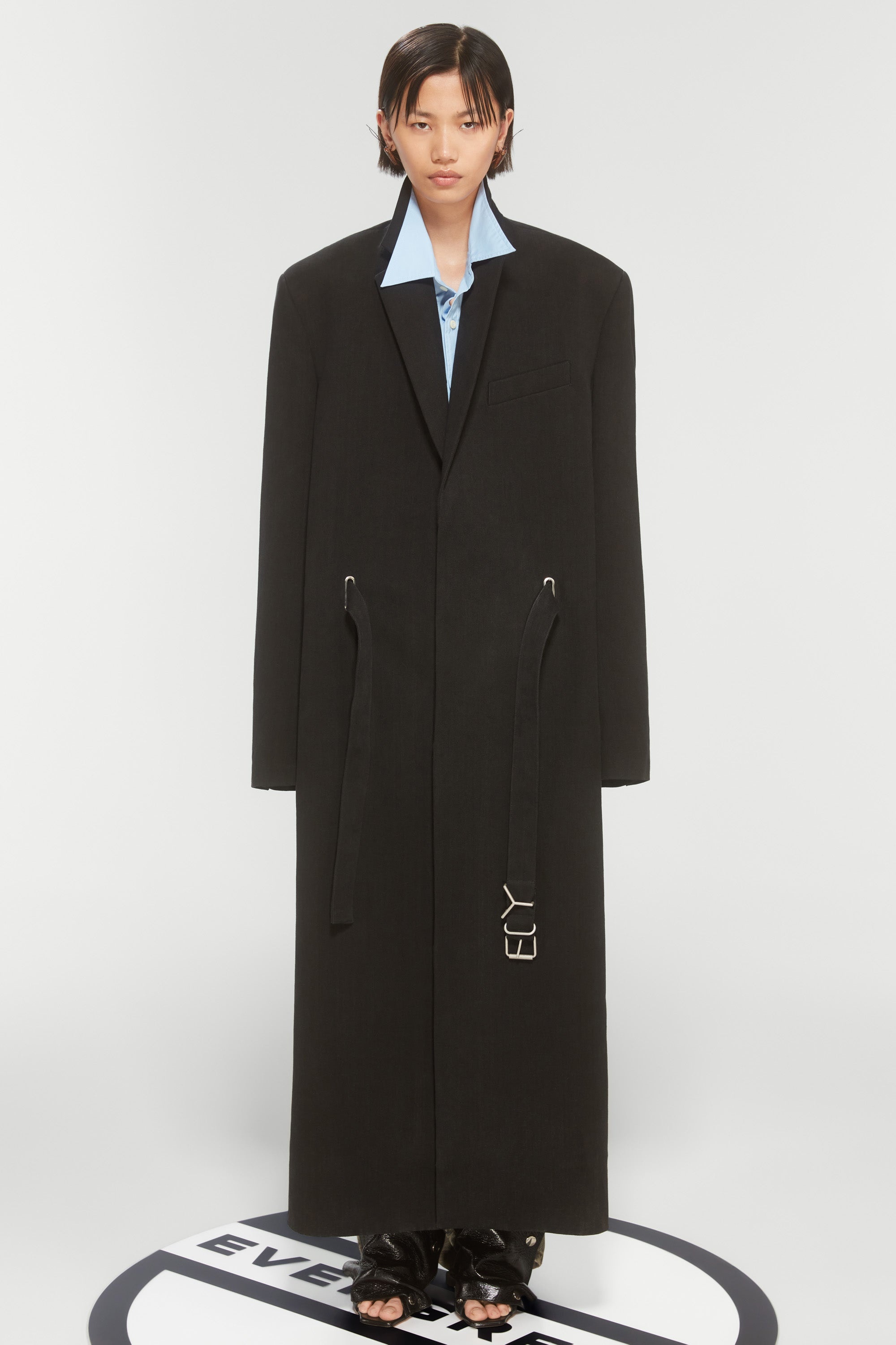 Y/Project EVERGREEN Y BELT COAT | yproject | REVERSIBLE