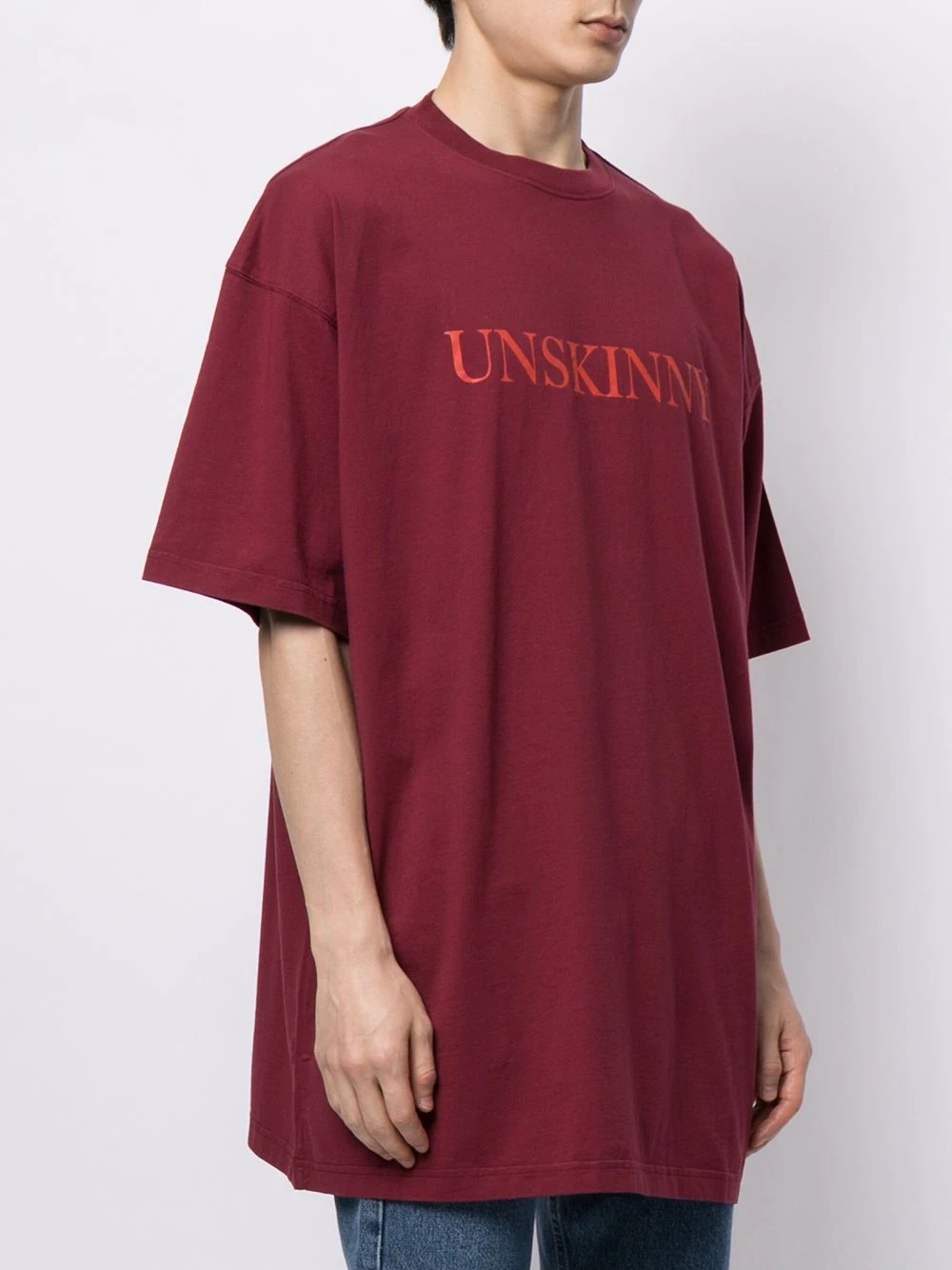 Unskinny slogan-print T-shirt - 3