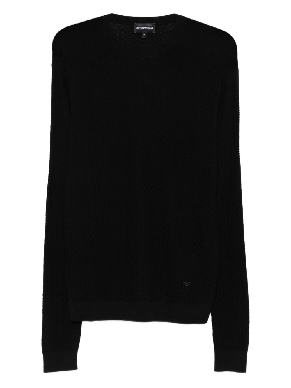 textured wool sweater - 1