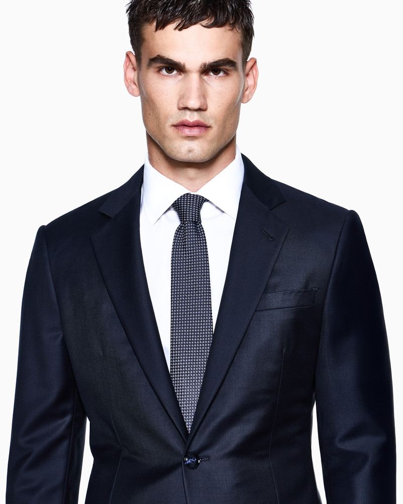 GIORGIO ARMANI MANHATTAN LINE VIRGIN-WOOL SINGLE-BREASTED SUIT outlook