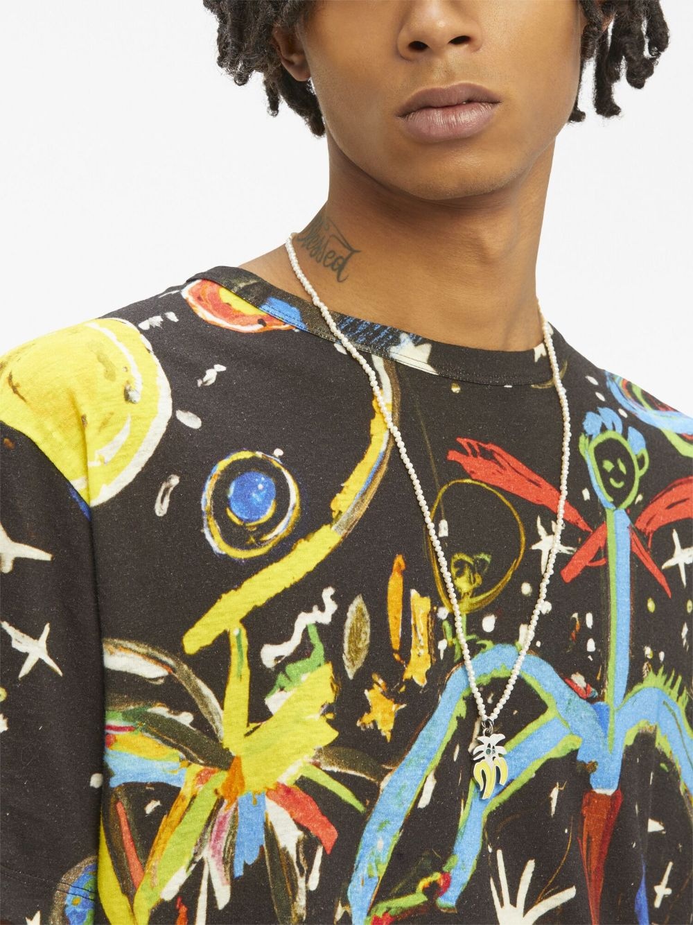 graphic-print crewneck T-shirt - 6
