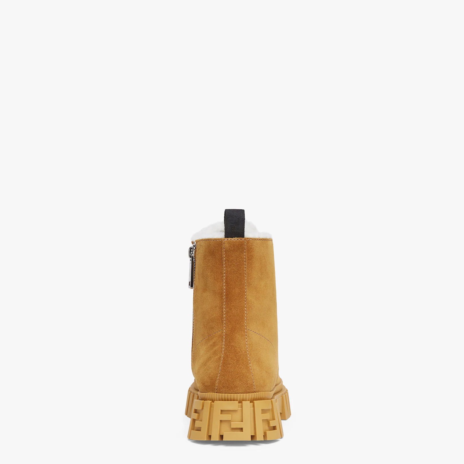Yellow suede biker boots - 3
