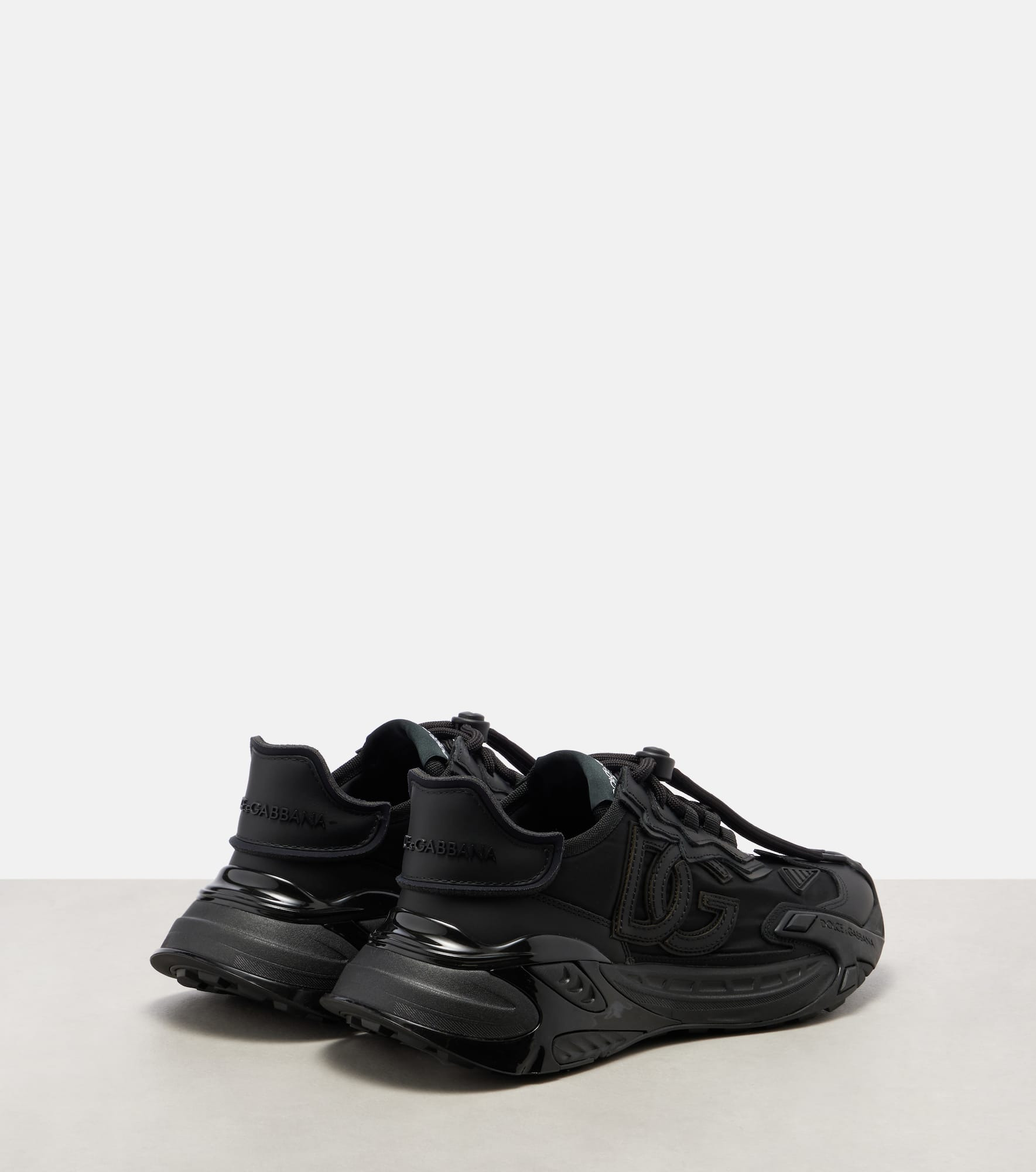 Fast leather-trimmed sneakers - 2