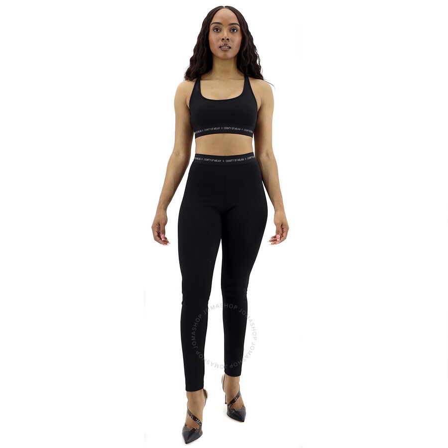 Marcelo Burlon Ladies Logo Sports Bra - 4