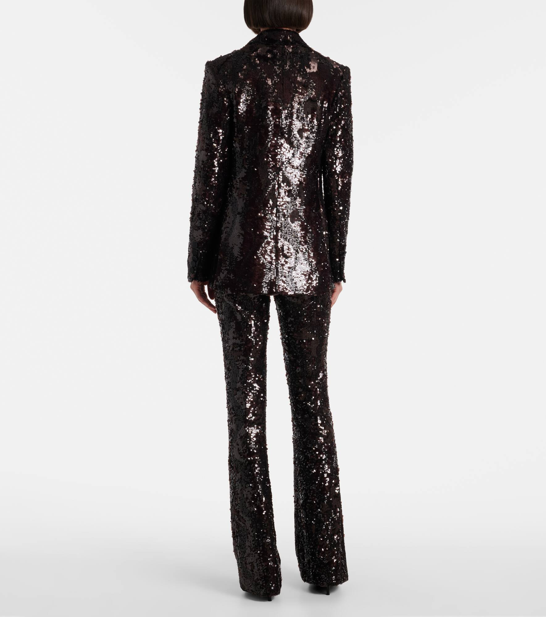Sequined double-breasted blazer - 3