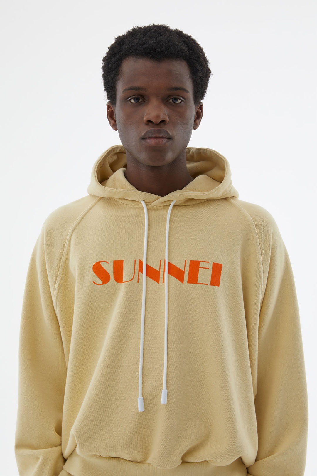 LIGHT YELLOW HOODIE WITH LOGO - 7