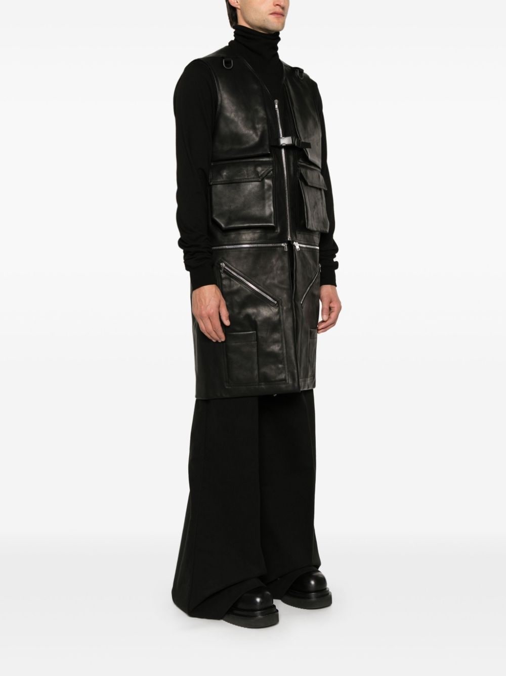 Utility leather vest - 3