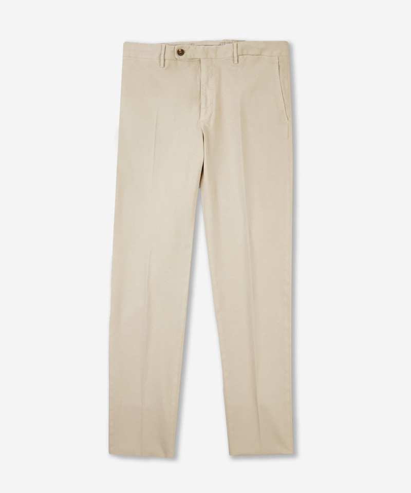Tapered-fit cotton and lyocell trousers 1