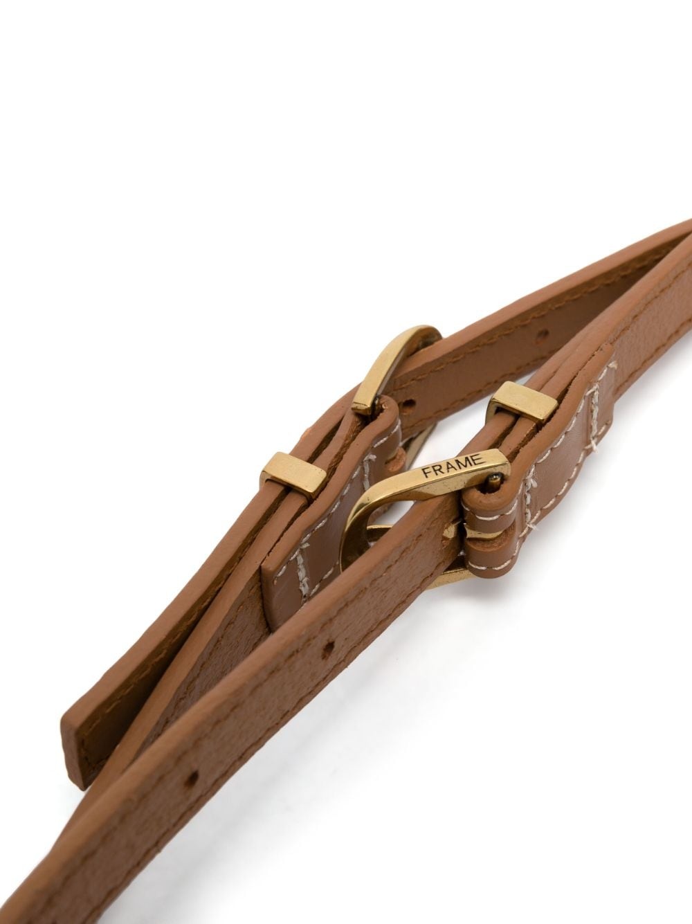 double-strap leather belt - 2