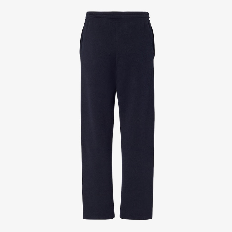 Pants Blue cotton and cashmere pants 2