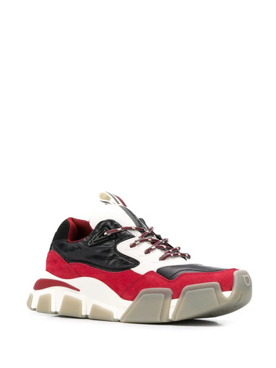 Salvatore Ferragamo colour block sneakers outlook