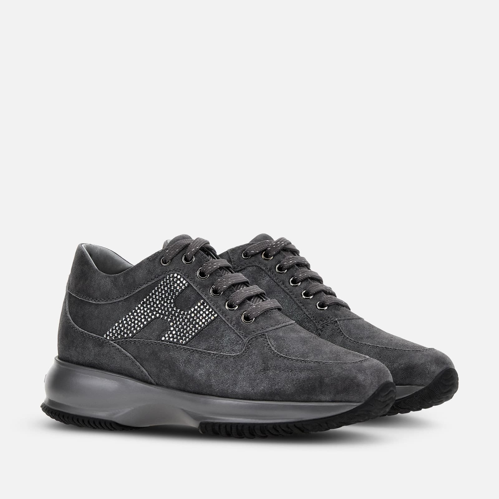【関税込み】Hyperactive Sneakers - Hogan - Leather - Grey/Br HXM6710FQ80U69548Z-03.jpg