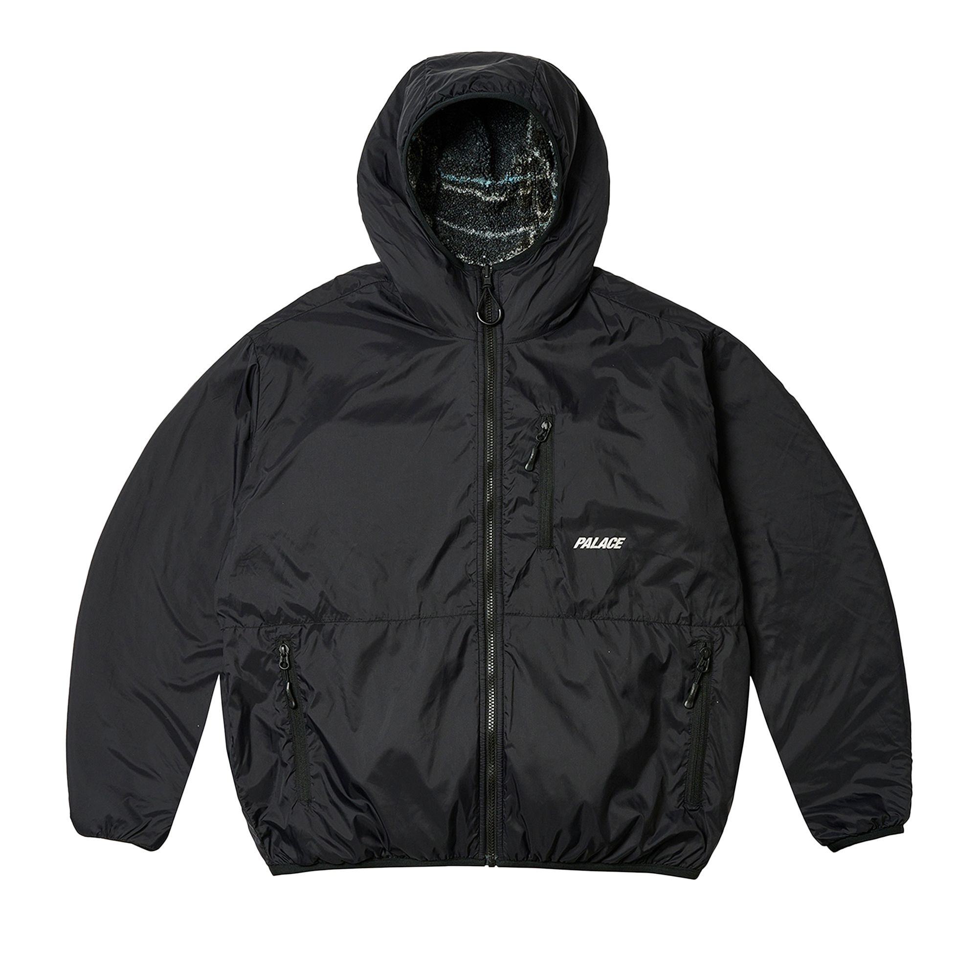 PALACE Palace Reversible Check Fleece Jacket Black REVERSIBLE