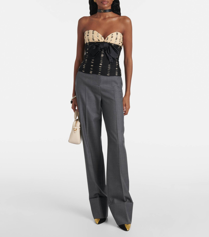 Valentino High-rise wool straight pants outlook