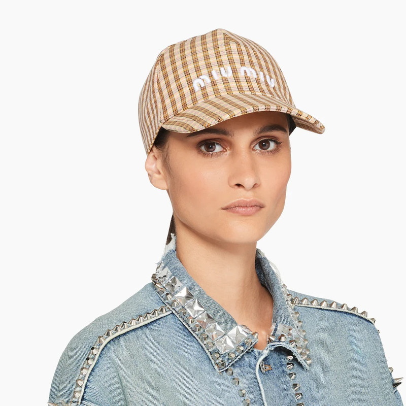 Miu Miu Printed fabric baseball cap outlook