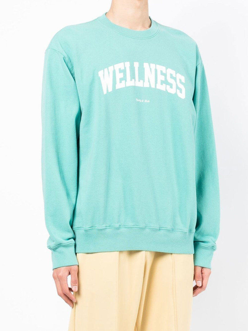 Sporty & Rich Wellness Ivy Crewneck - Faded teal outlook