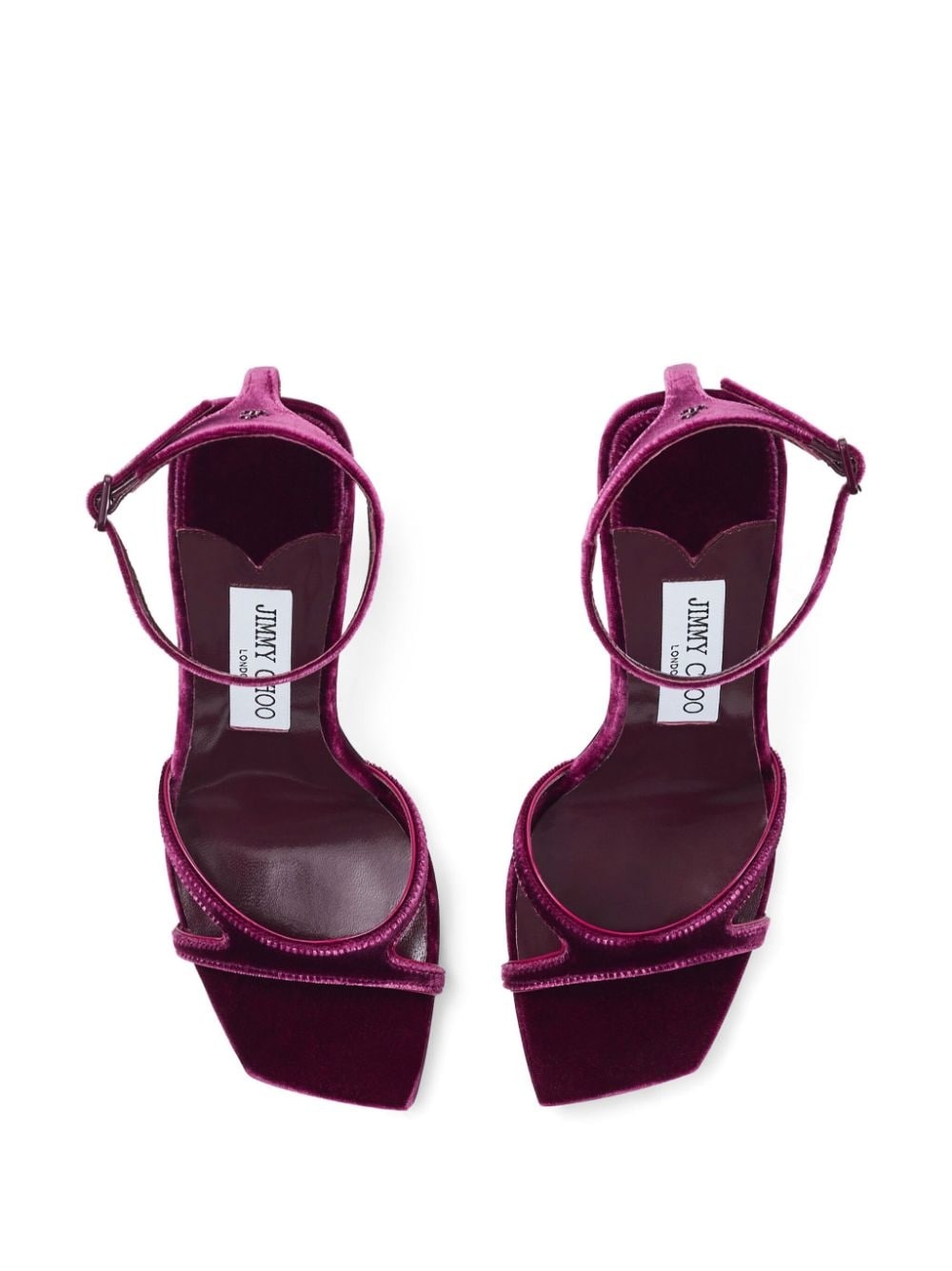 Ixia 95mm velvet sandals - 4