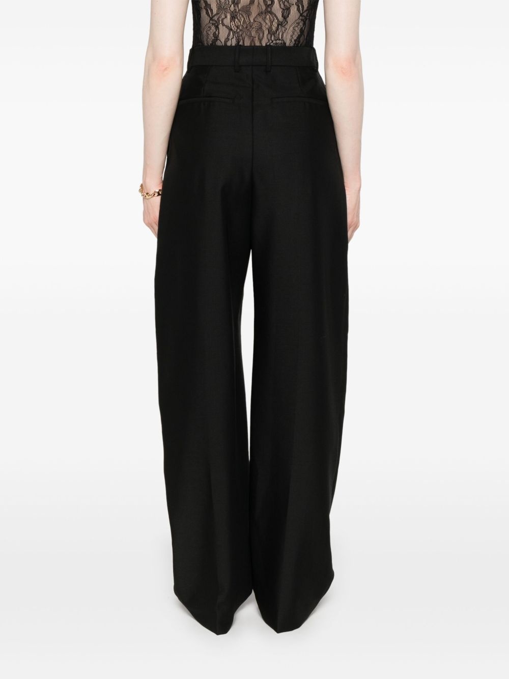 pleat-detail trousers - 4