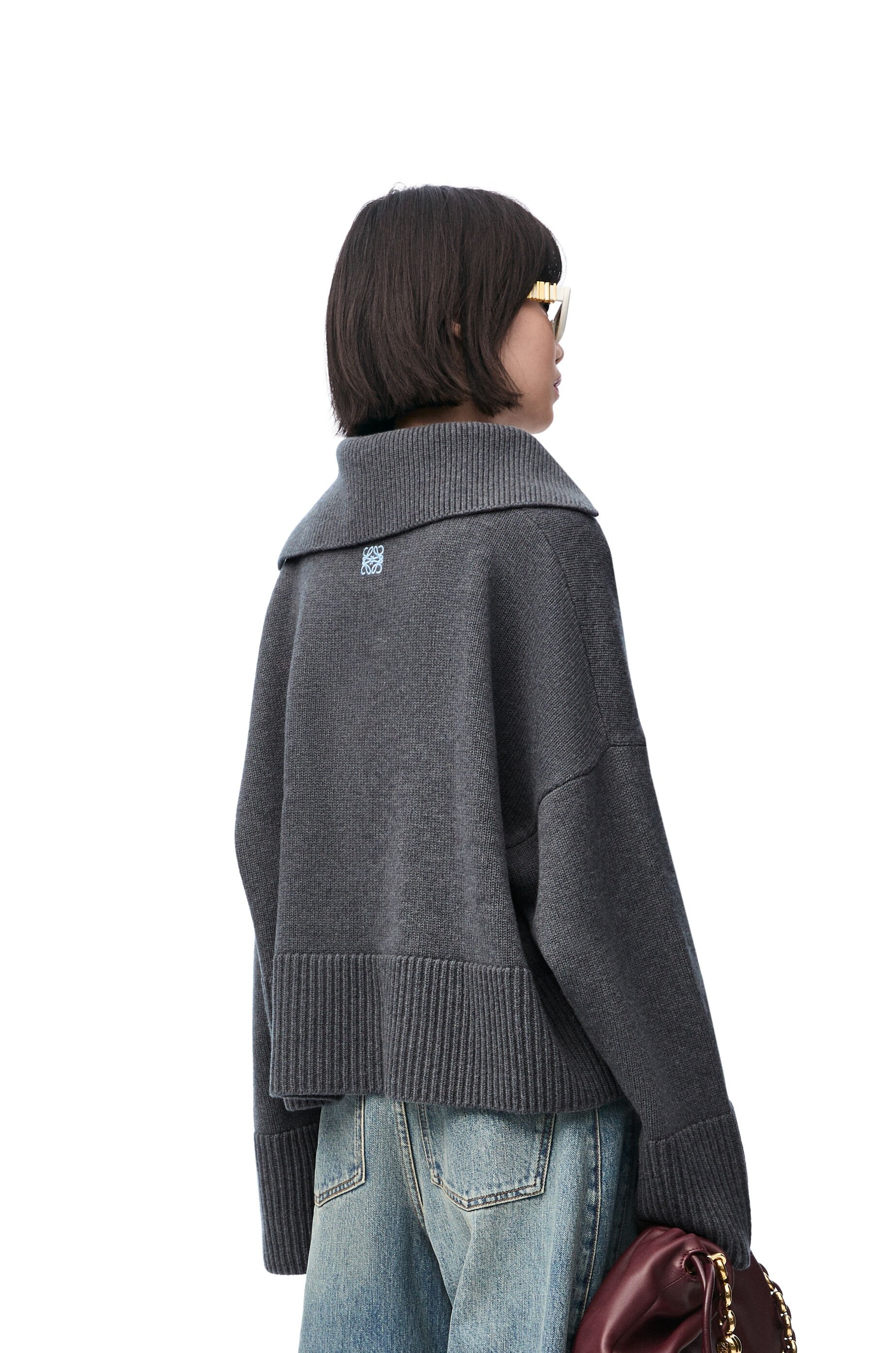 Polo sweater in wool - 4