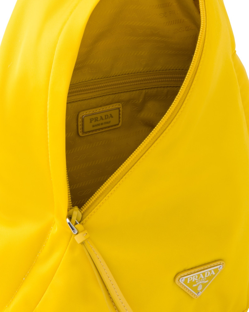 Re-Nylon and leather backpack 5