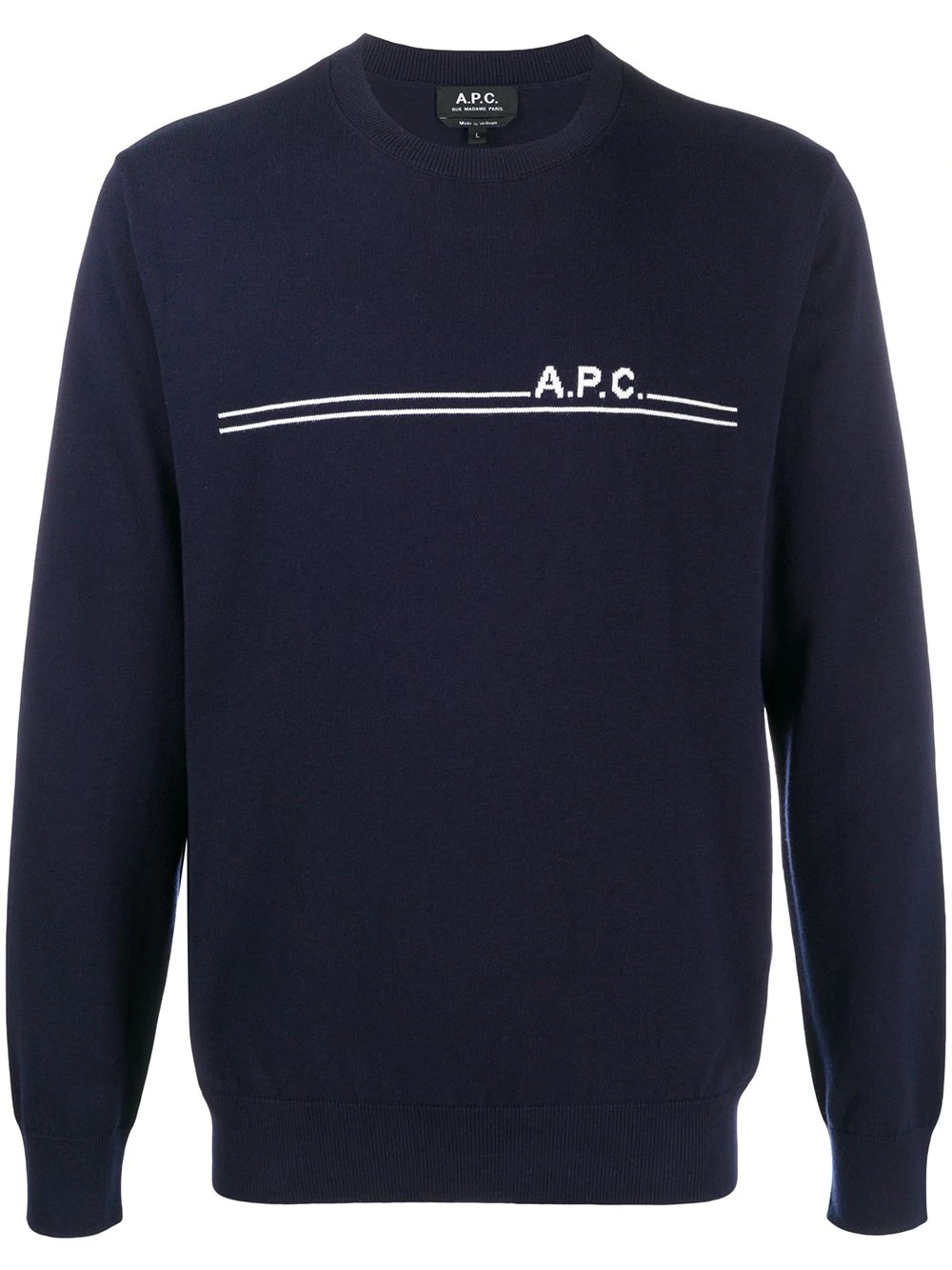 front-logo crewneck jumper - 1