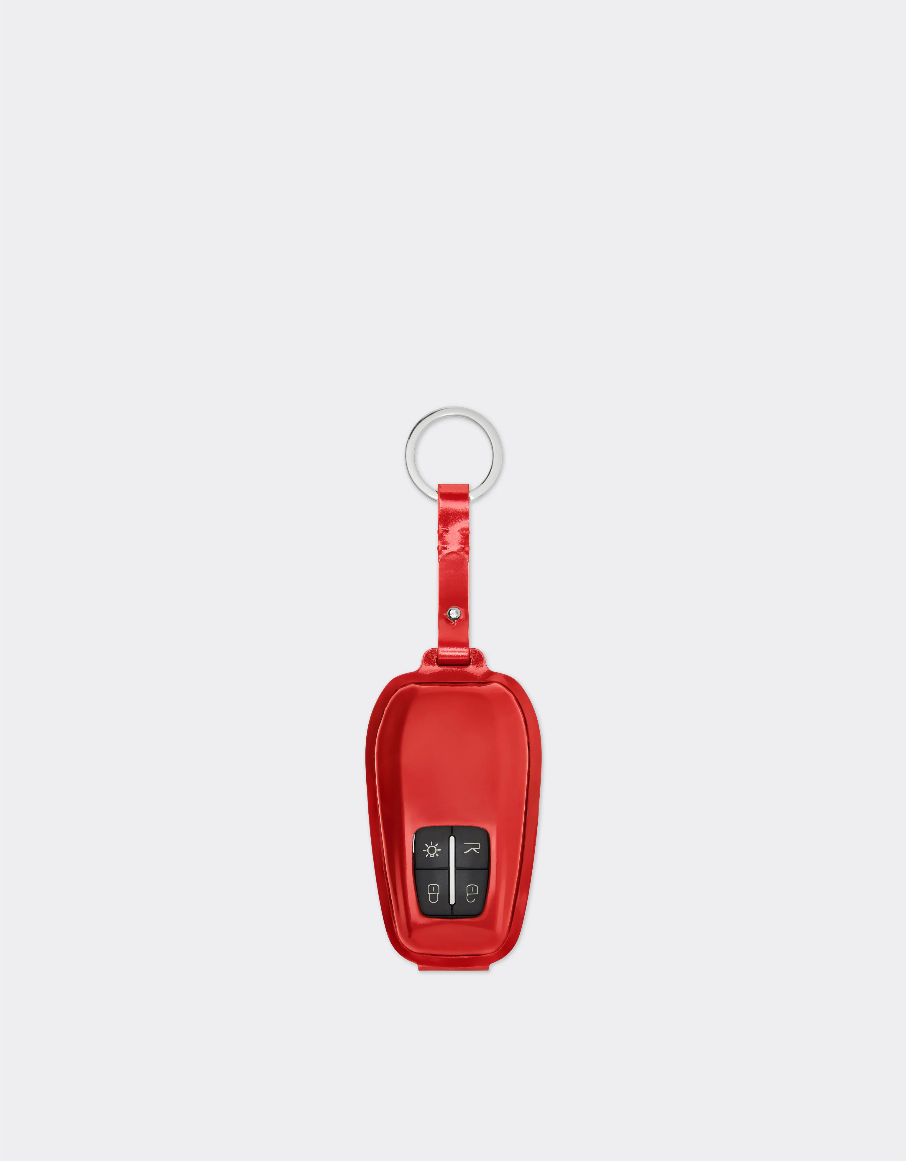 Ferrari keyring in glossy leather - 1