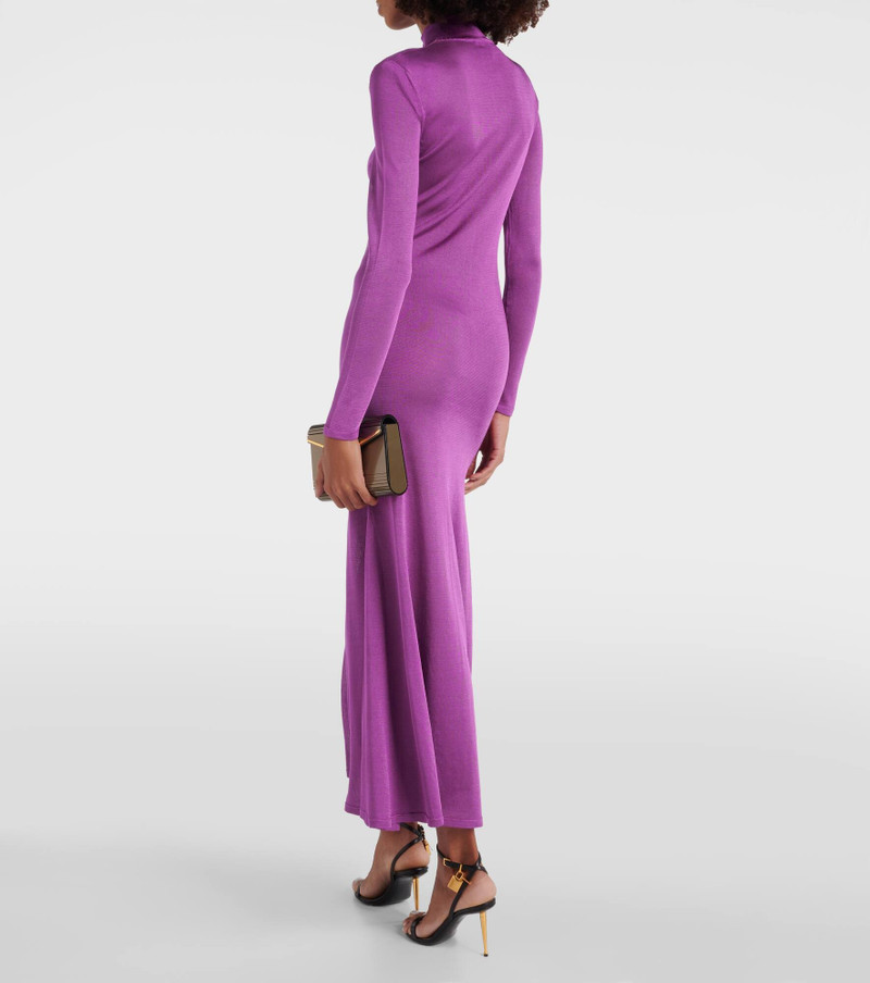 knitted jersey maxi dress 3