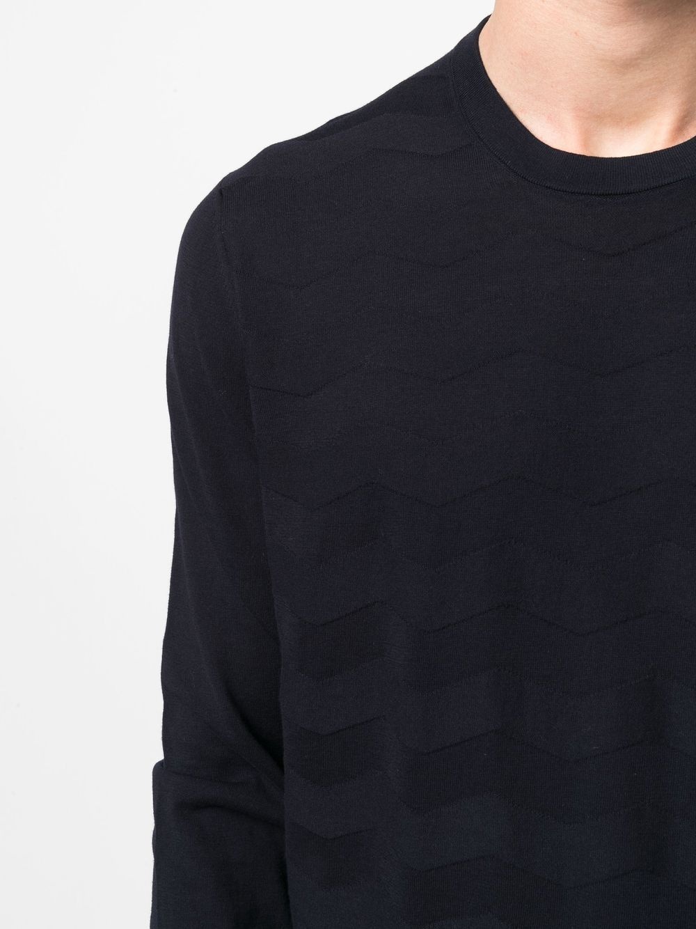 round-neck knit jumper - 5