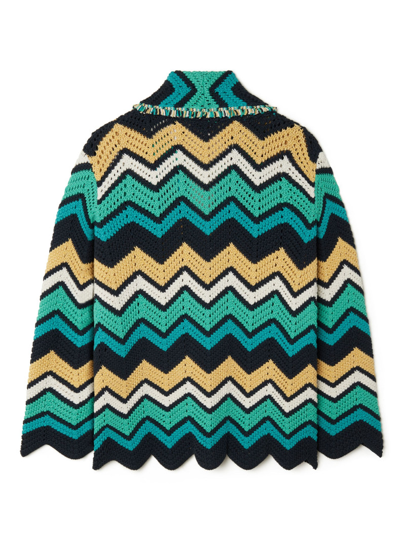 Kaleidoscopic Chevron Cardigan 3