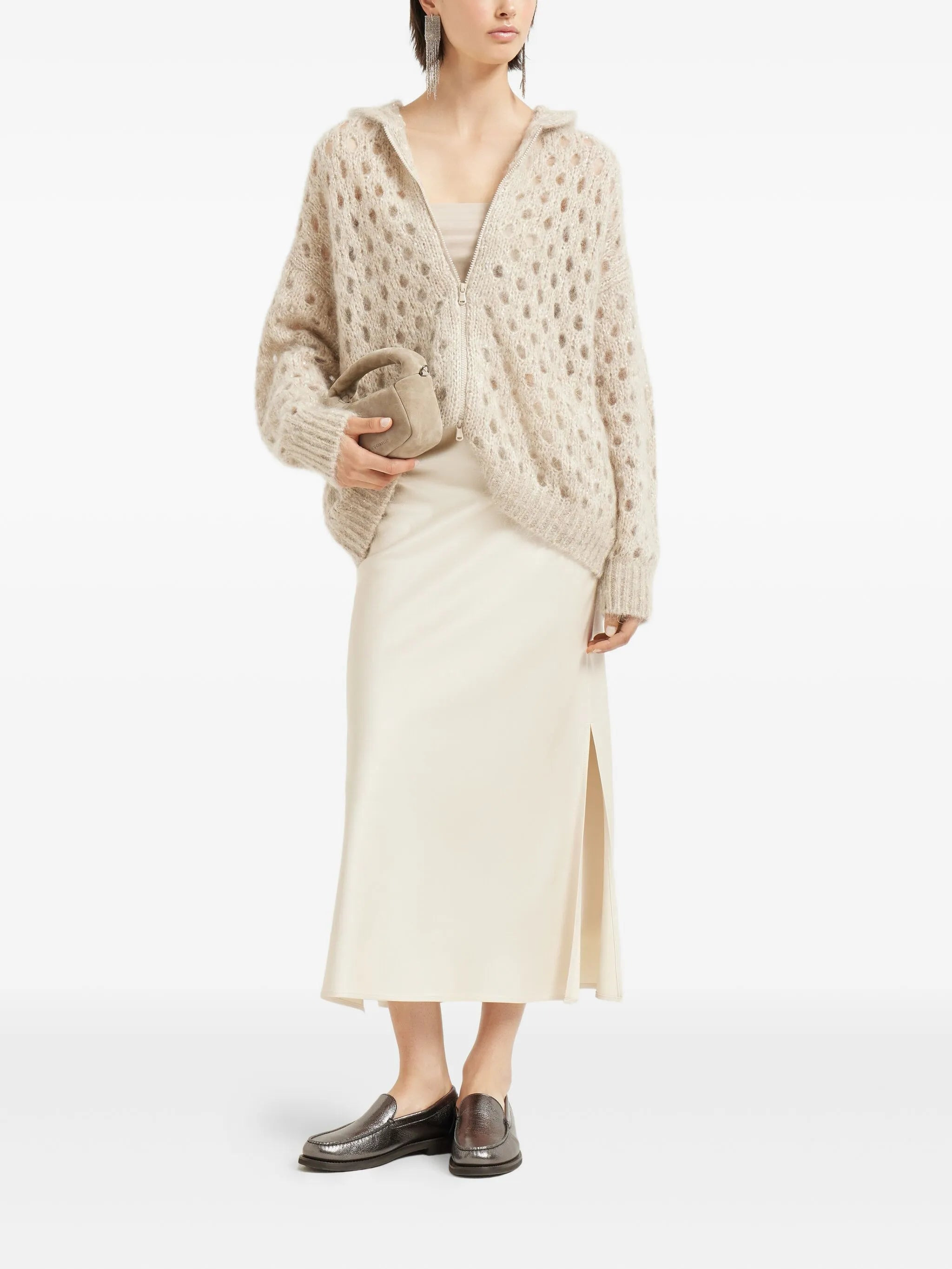 Brunello Cucinelli Side-split Midi Skirt - 4