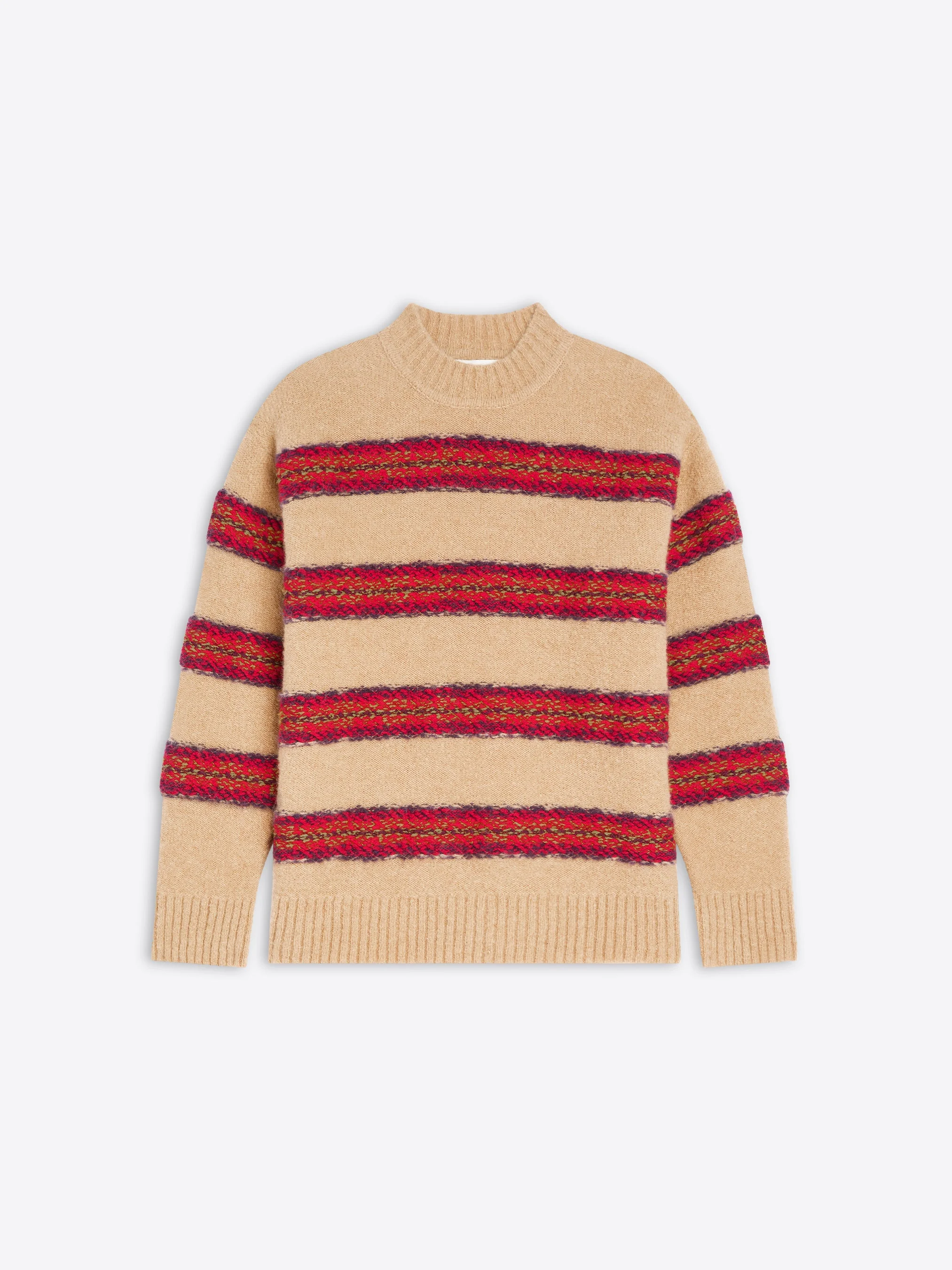 JACQUARD WOOL SWEATER - 1