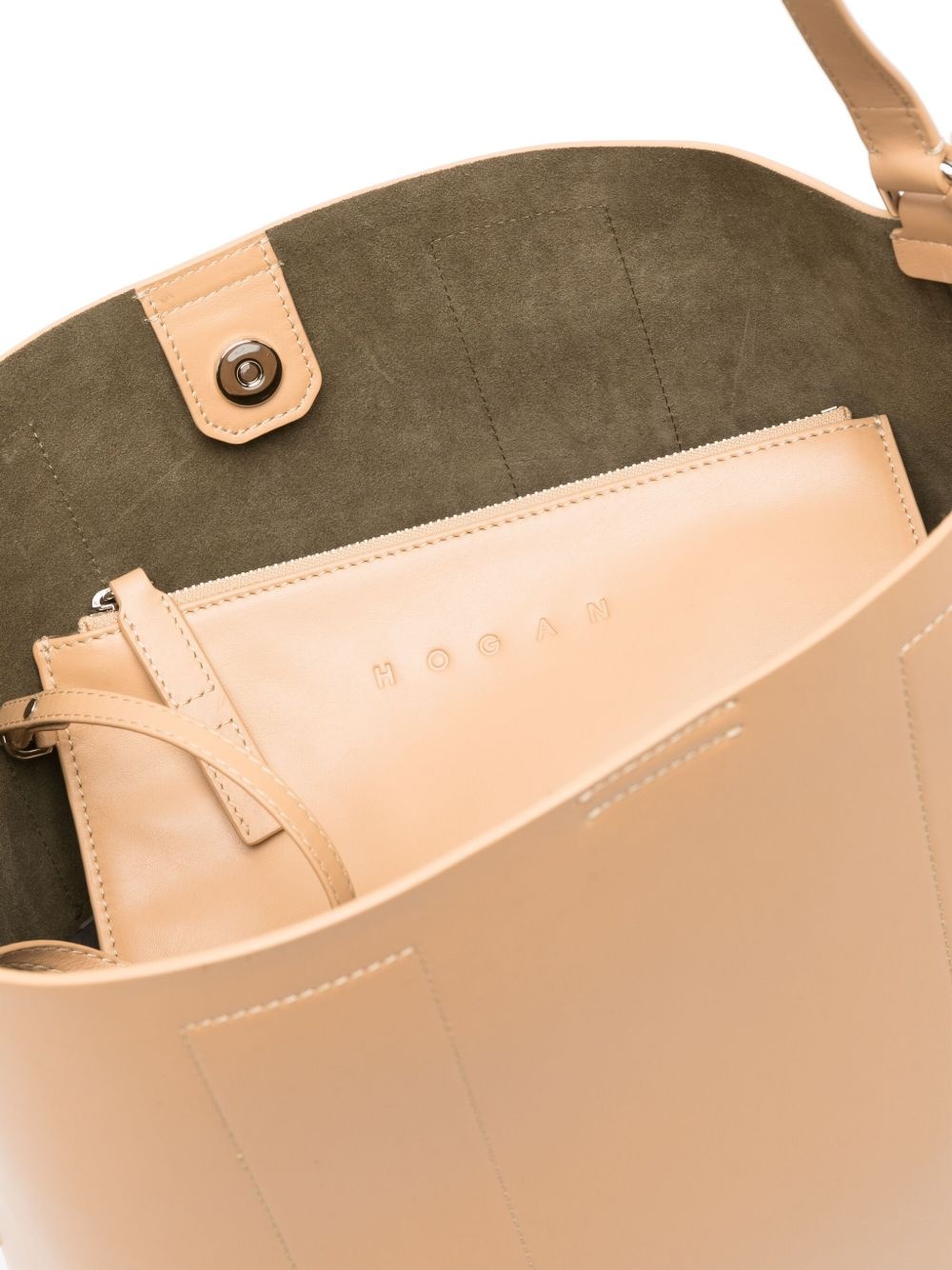 medium leather shoulder bag - 5