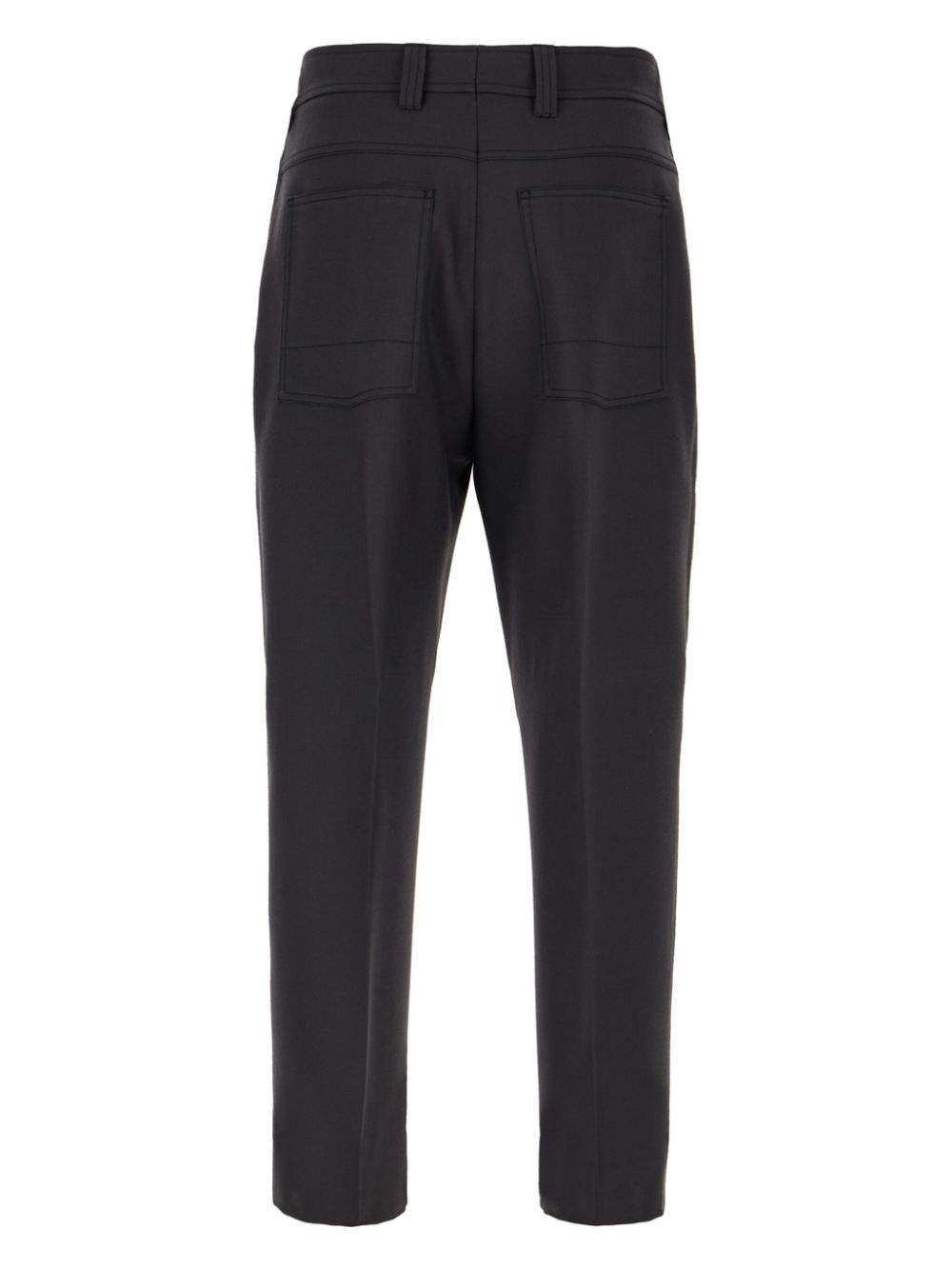 wool tapered trousers - 2