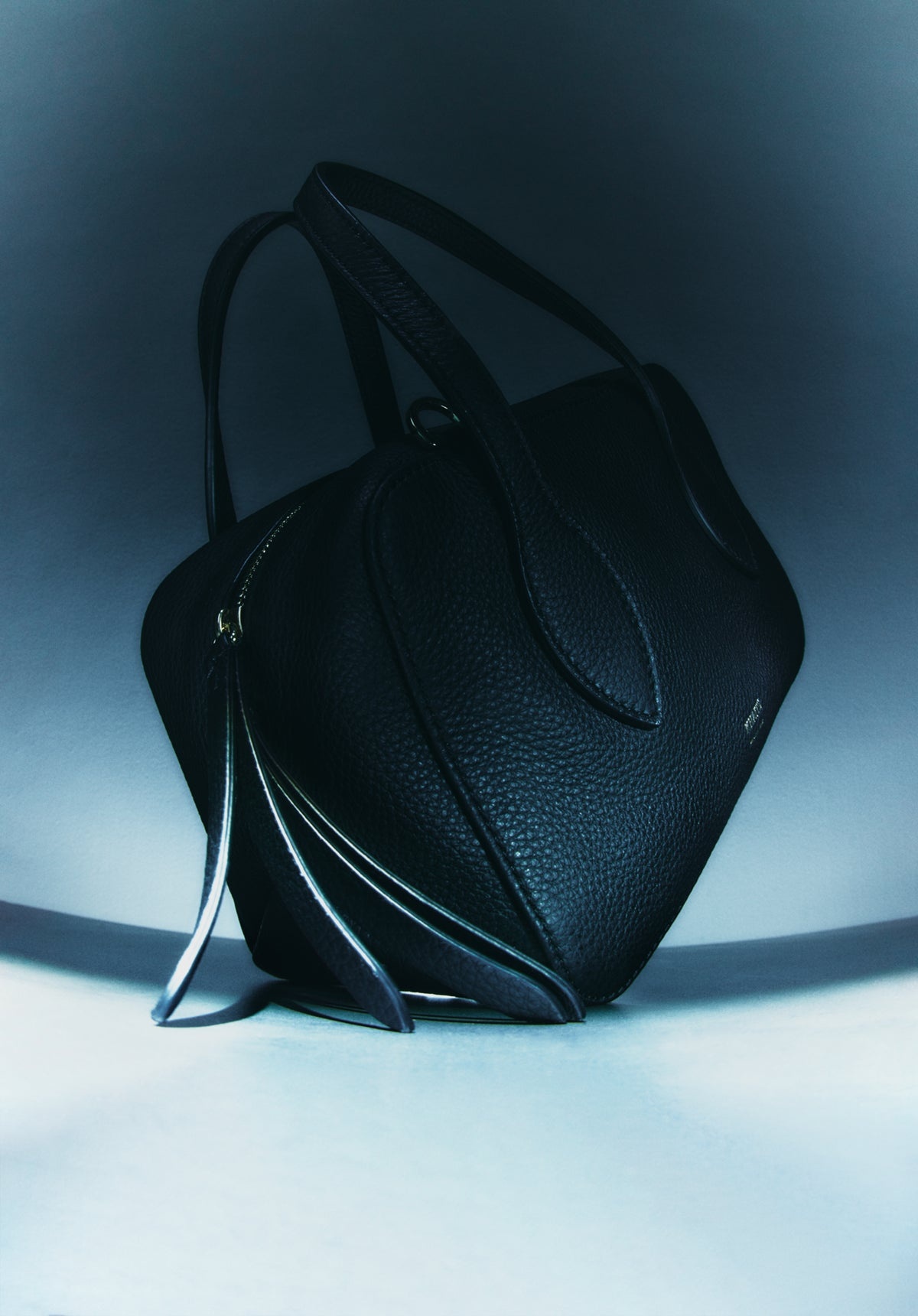 The Small Maeve Crossbody Bag in Black Pebbled Leather - 6
