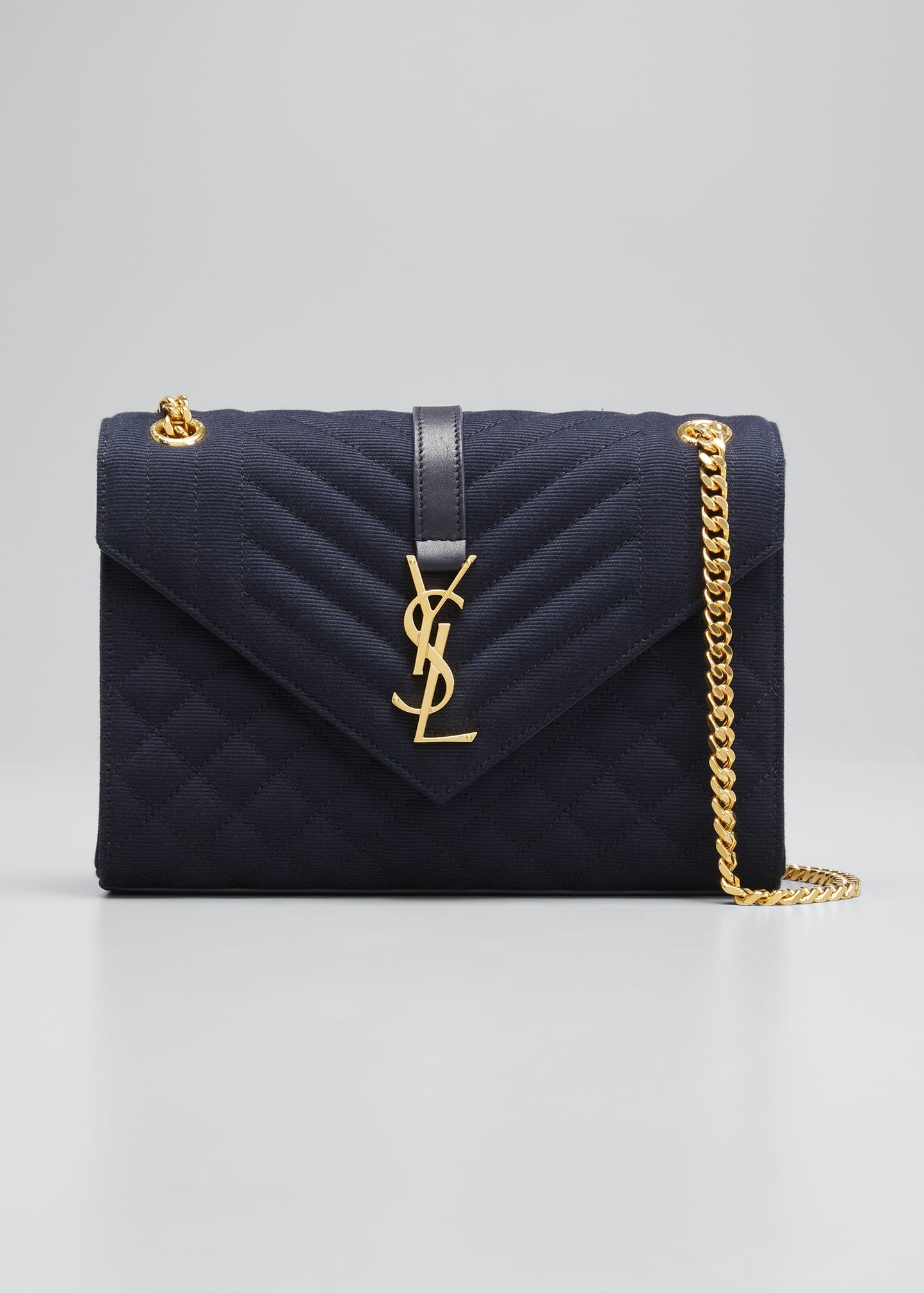 YSL Medium Triquilted Chain Shoulder Bag - 1