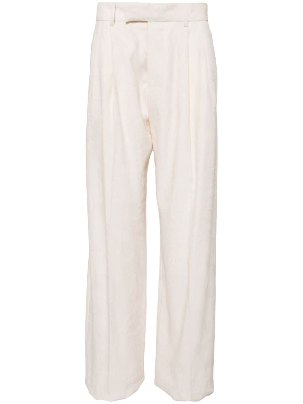 mid-rise wide-leg trousers - 2