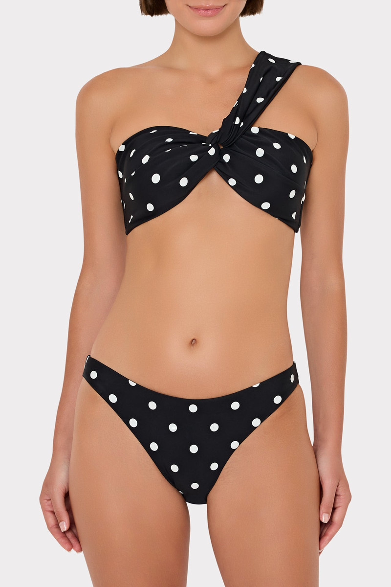 Olivia Polka Dot Draped Bandeau Top 5