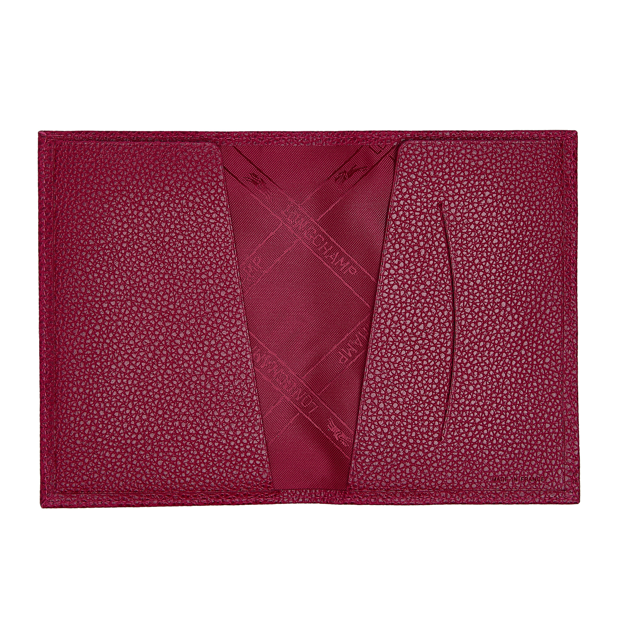 Le Foulonné Passport cover Beetroot - Leather - 2