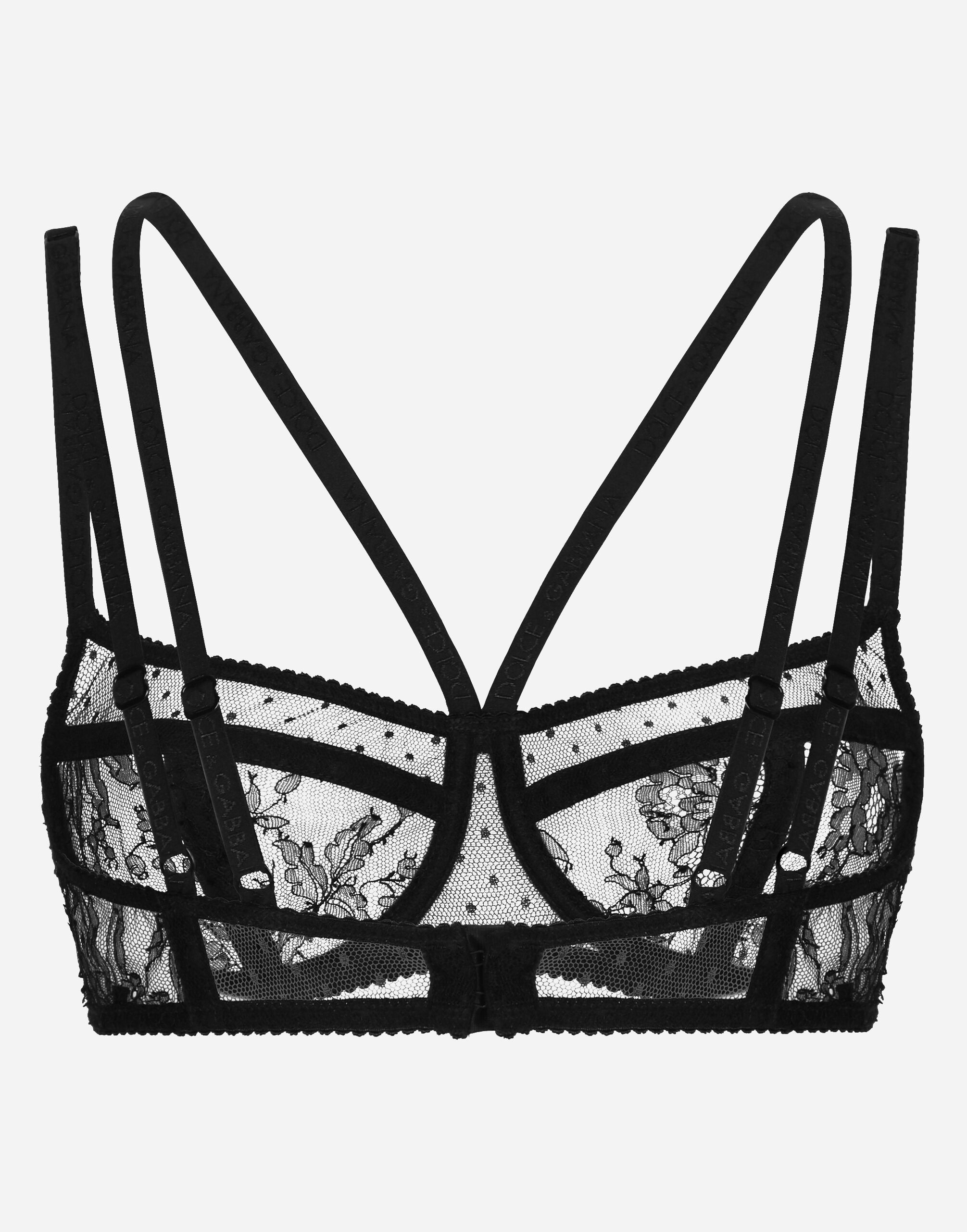 Lace balconette bra - 2